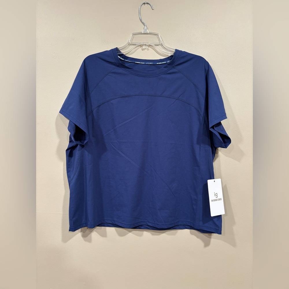 IG In Good State Women’s Blue T-Shirt Size 3XL NWT